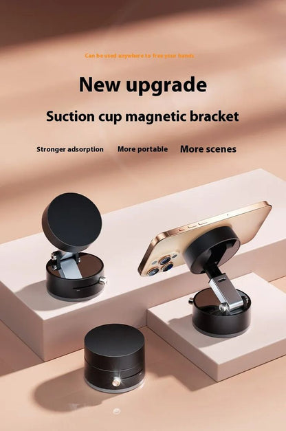 Vacuum Magnetic Suction Phone Holder – 360° Strong Magnet Phone Holder